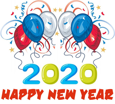Happy New Year 2020 clipart images