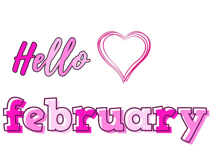 hello february clipart 2022 free hello month banner images