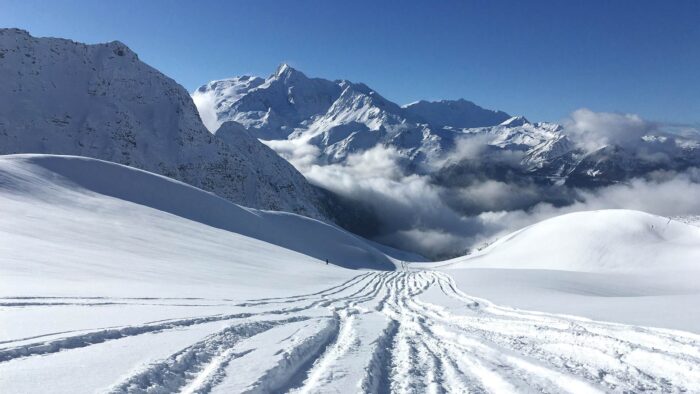 winter background skiing landscape scene ms teams backgrounds